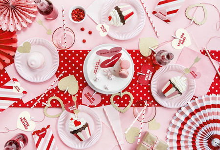 Zestaw rozet dekoracyjnych - Sweet Love - 3 sztuki