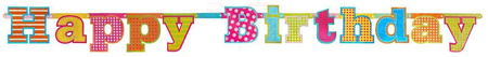 x Baner urodzinowy - Happy Birthday - 16 x 166 cm x