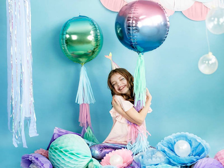 Balon foliowy - Kula Ombre - Fioletowo-Niebieska - 35 cm