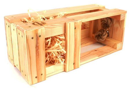 Skrzynka na butelkę - Prezent - 35x13x15 cm - Woodline