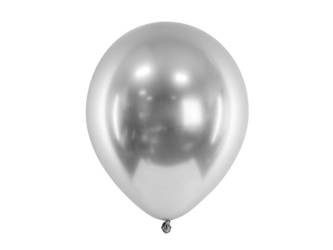 Balony Glossy 30cm - srebrny - 10 szt